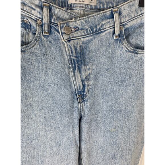 Abercrombie & Fitch The 90's Straight Ultra High Rise Denim Jeans Size 28/6R - Picture 4 of 7